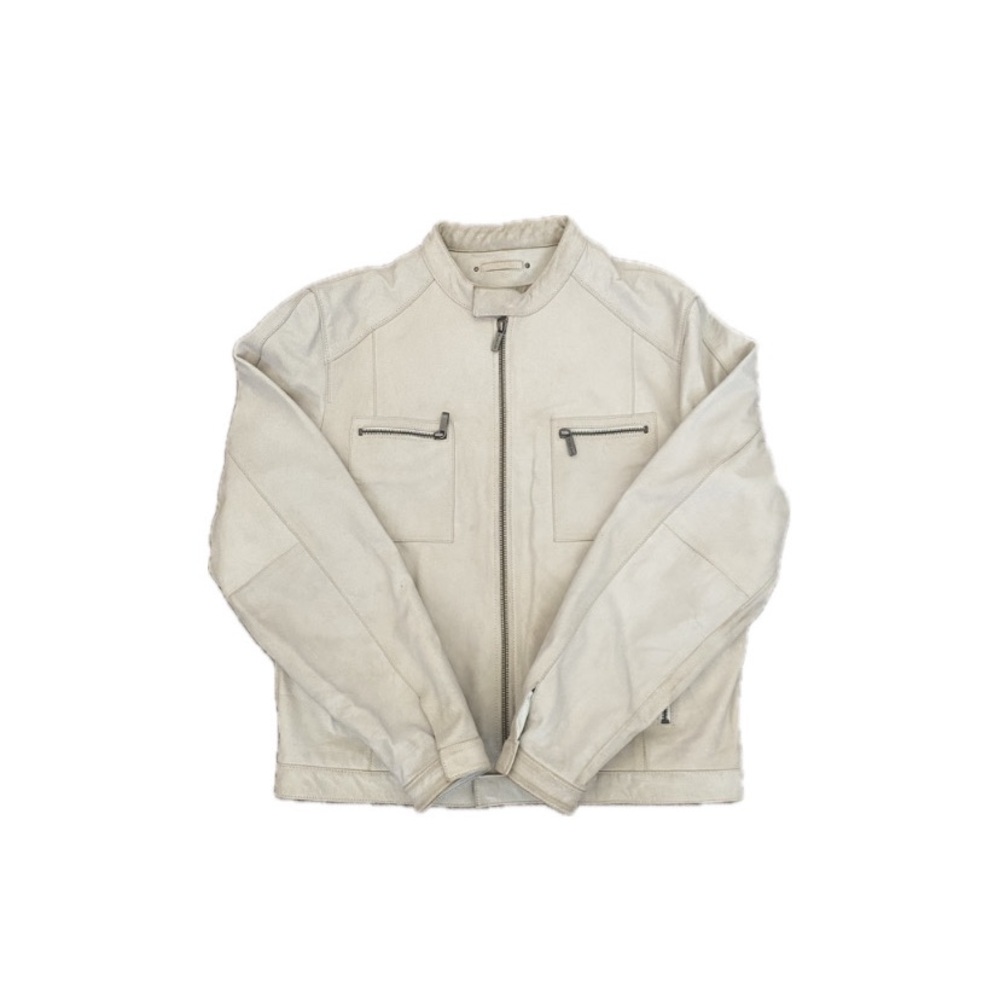 Vintage genuine leather moto jacket